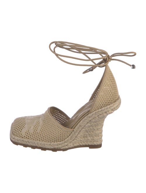 Burberry Mesh Embroidered Accent Espadrilles