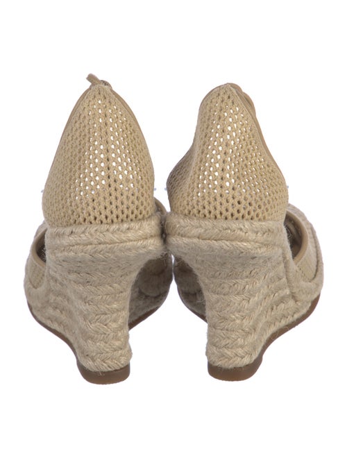 Burberry Mesh Embroidered Accent Espadrilles