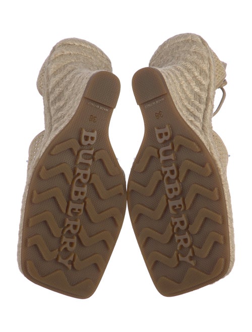 Burberry Mesh Embroidered Accent Espadrilles
