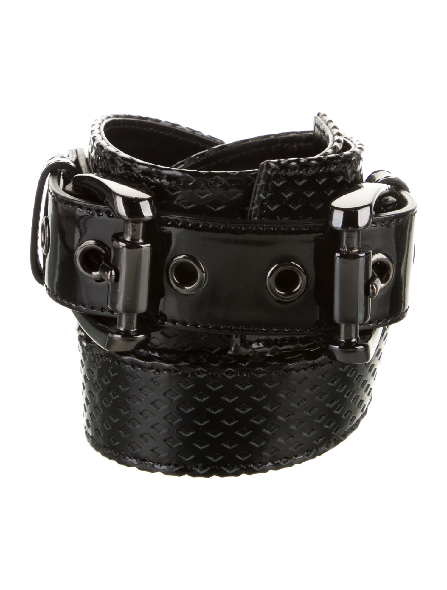 Burberry Wide Patent Leather Waist Belt