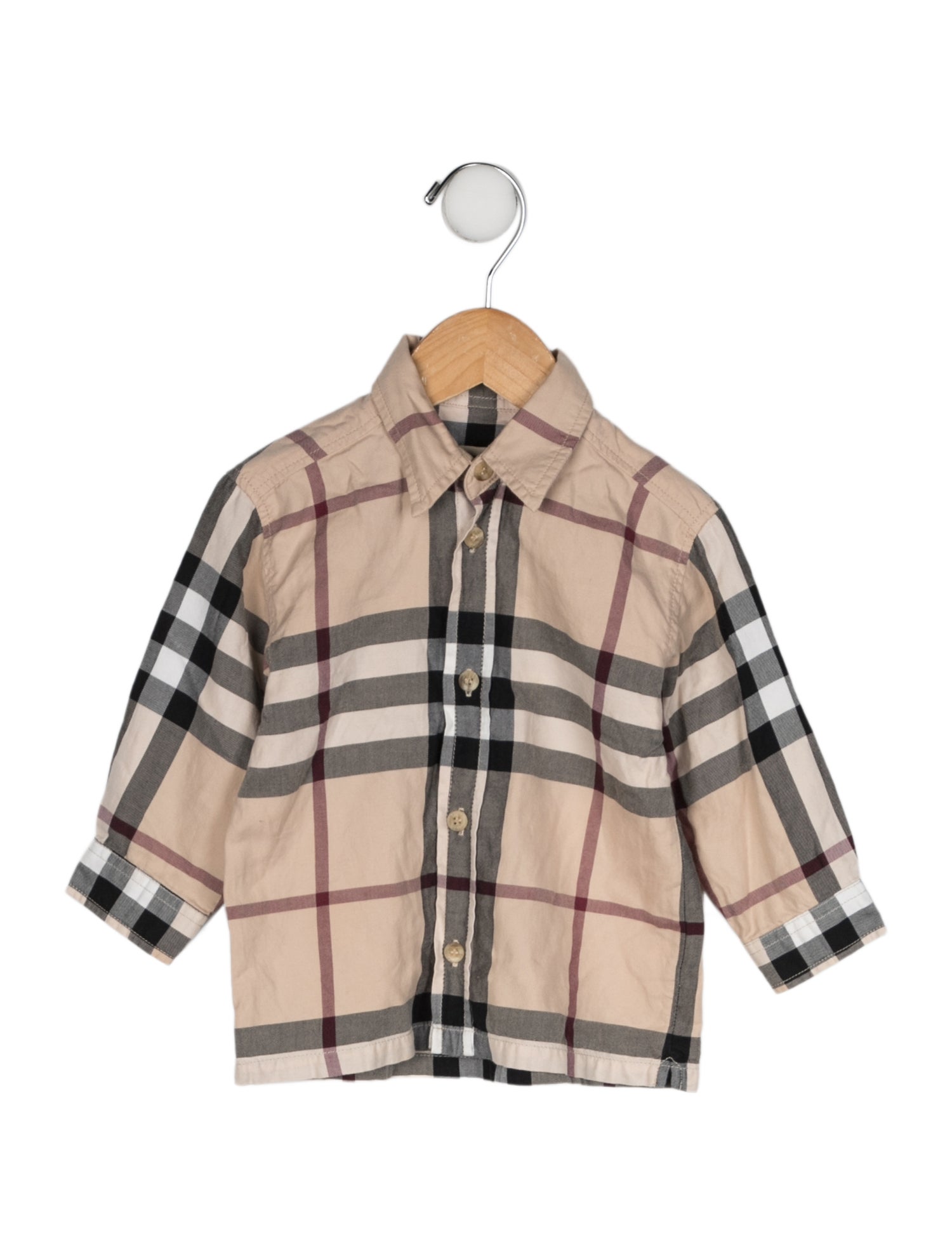 Burberry Toddlers' House Check Print Long Sleeve Top