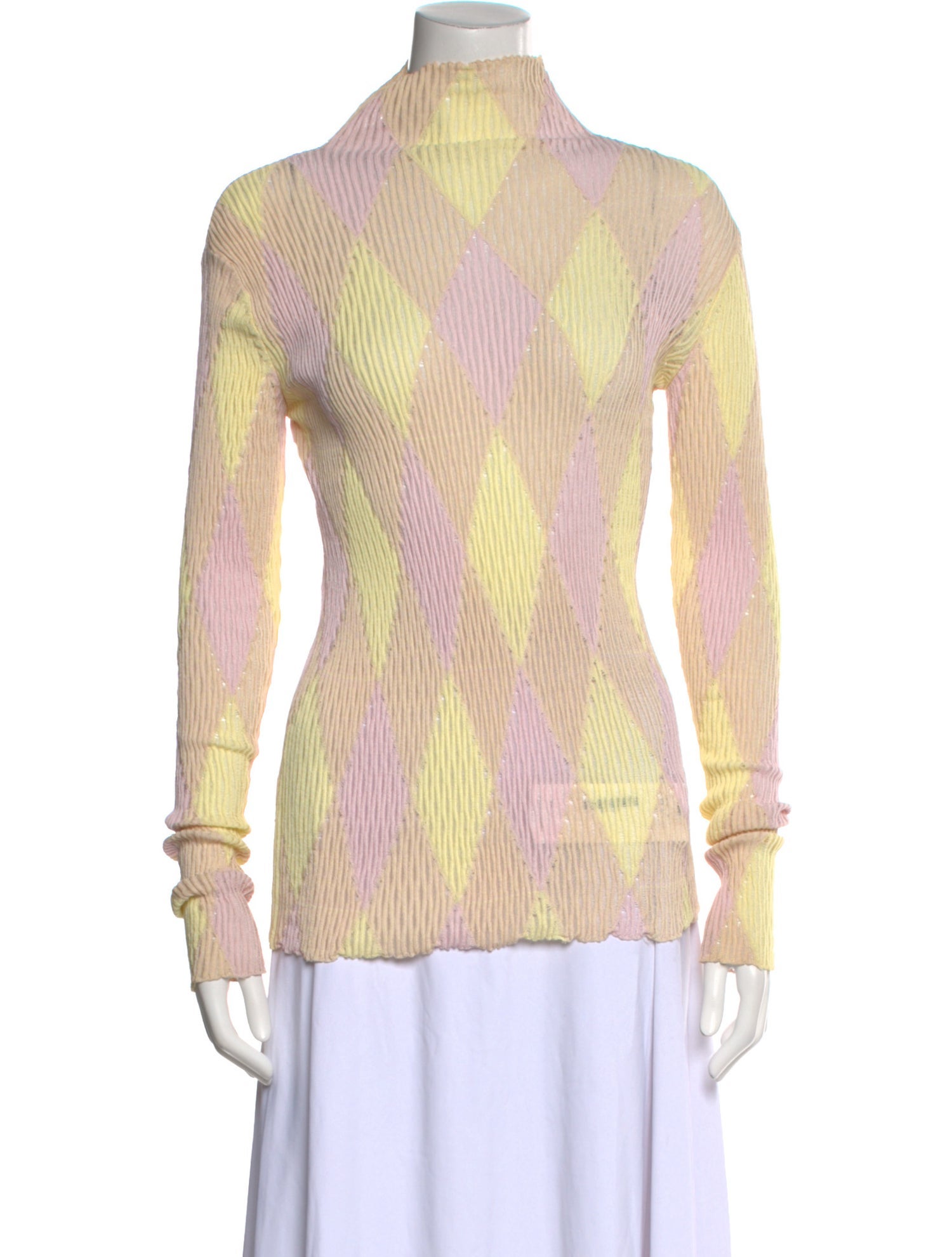 Burberry Printed Turtleneck Top