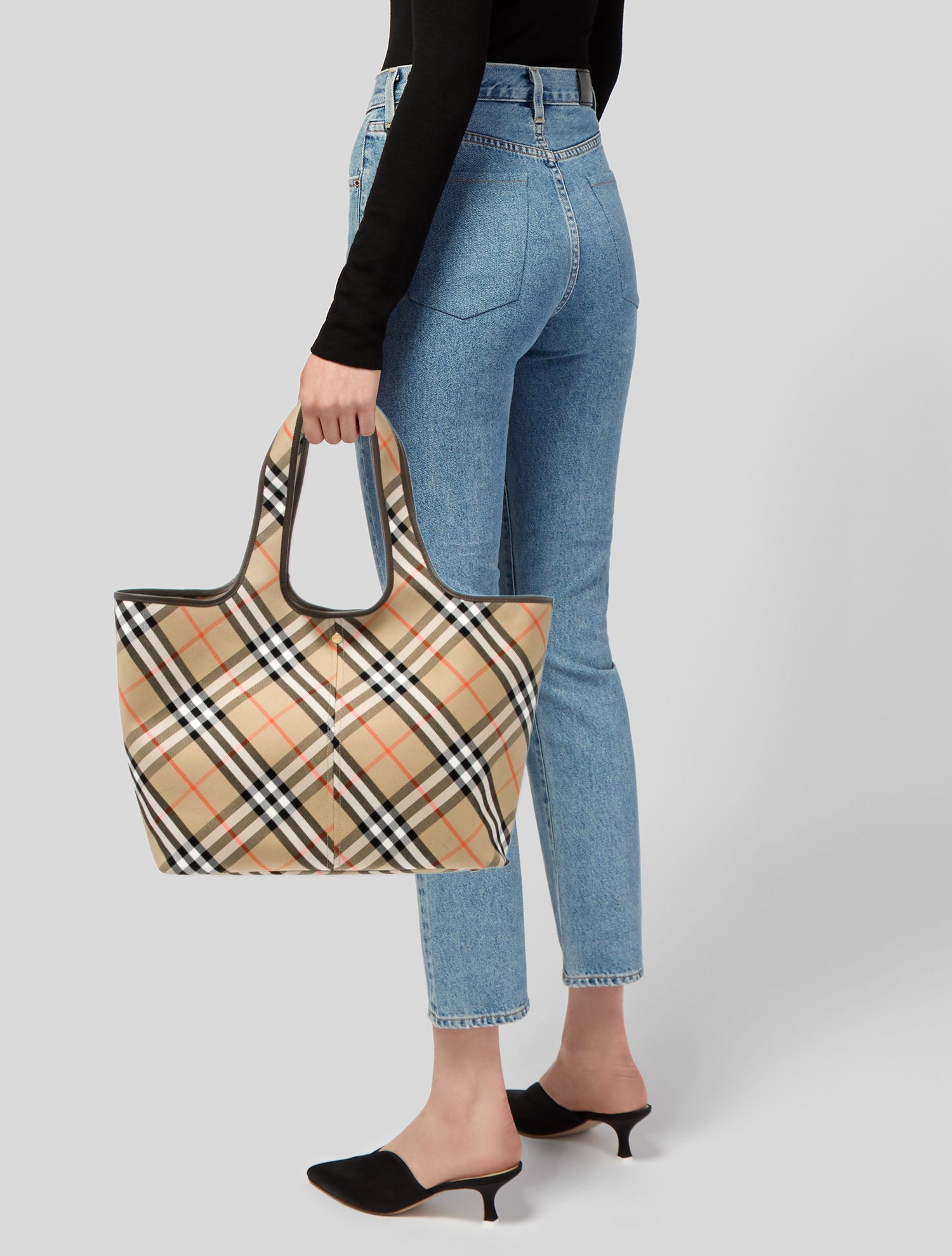 Burberry Nova Check Check Medium canvas tote bag Medium
