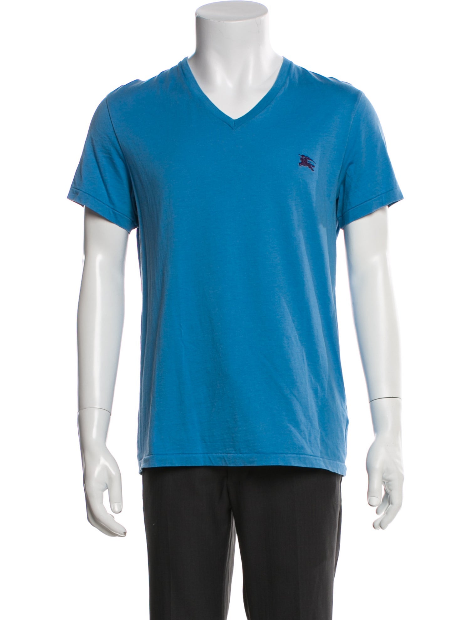 Burberry V-Neck Short Sleeve T-Shirt