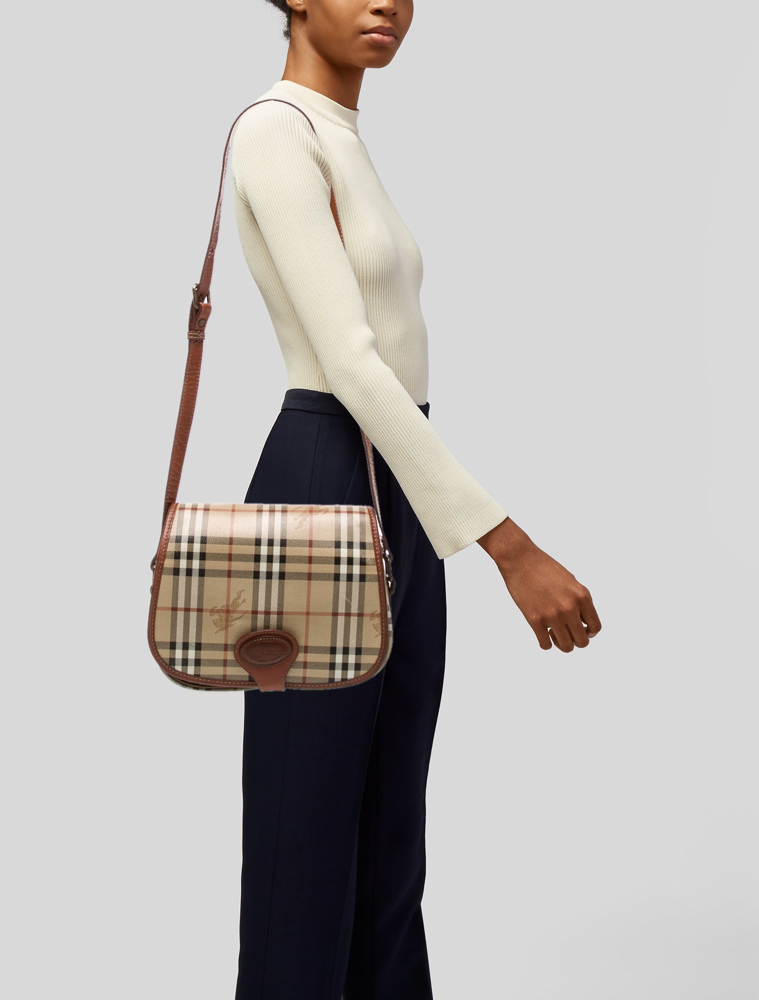 Burberry's Haymarket Check Shoulder Bag