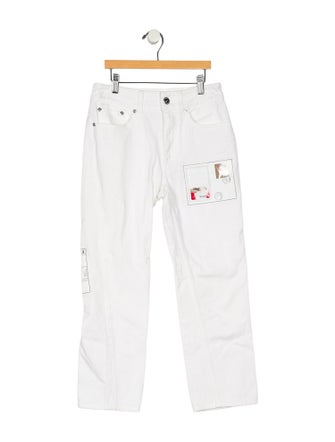 Burberry Mid-Rise Straight Leg Jeans