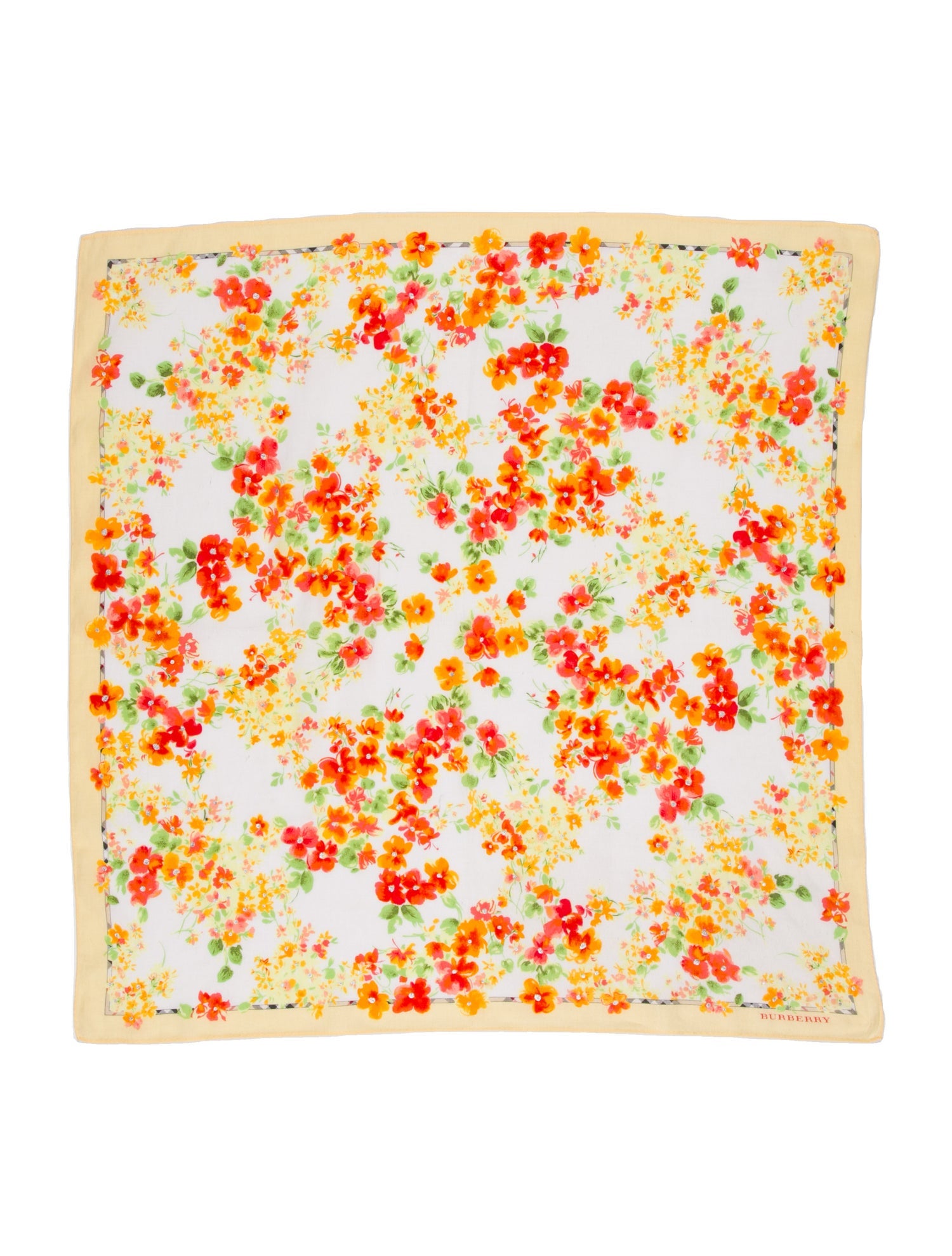 Burberry Floral Print Scarf