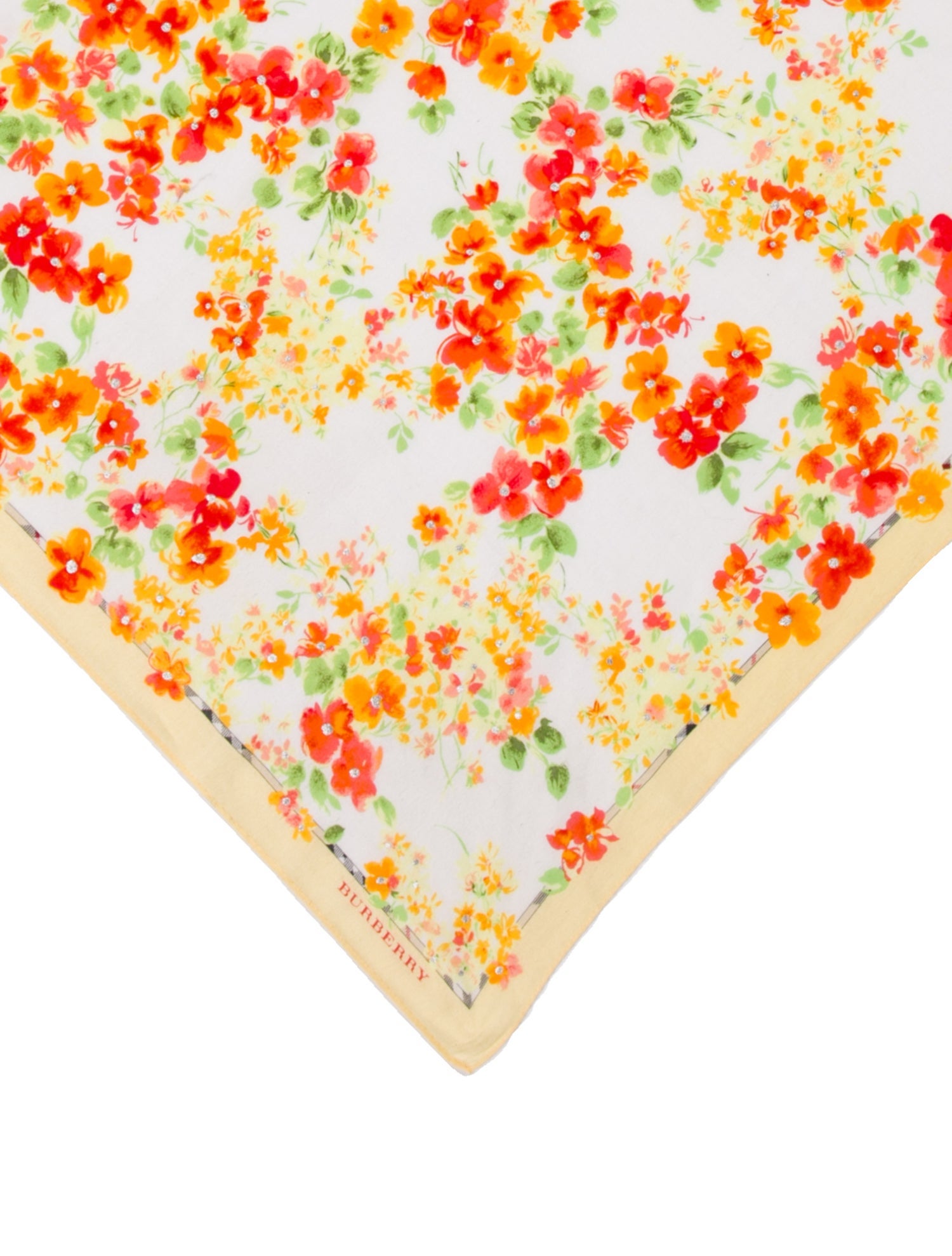 Burberry Floral Print Scarf