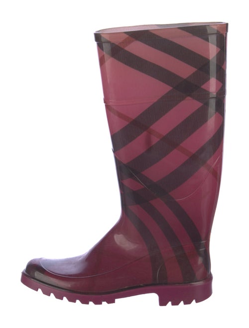 Burberry Exploded Check Pattern Rubber Rain Boots