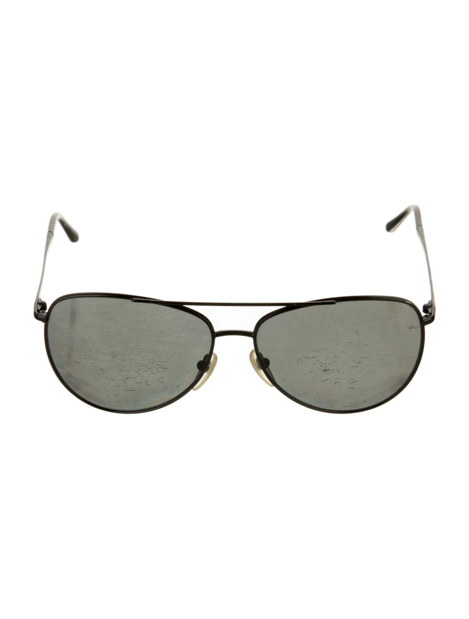 Burberry House Check Pattern Aviator Sunglasses