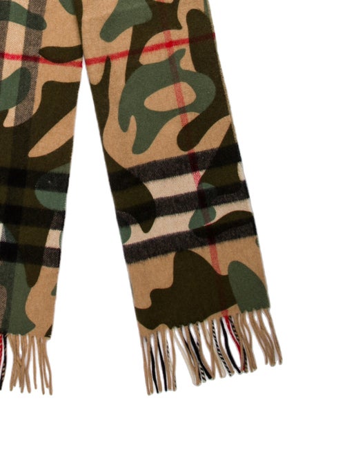 Burberry Wool Nova Check Pattern Scarf