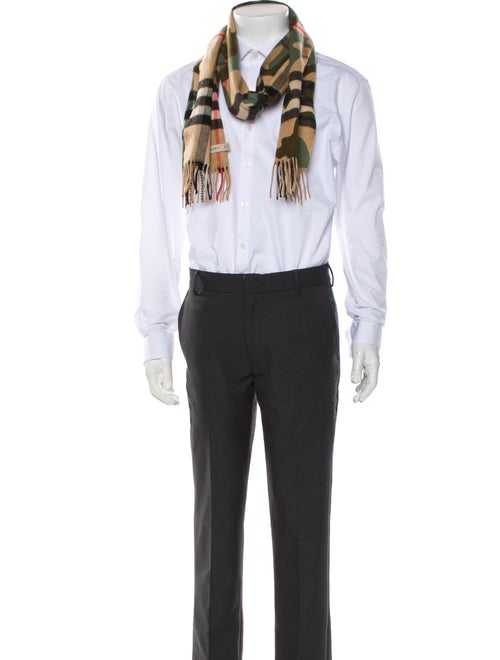 Burberry Wool Nova Check Pattern Scarf