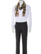 Burberry Wool Nova Check Pattern Scarf