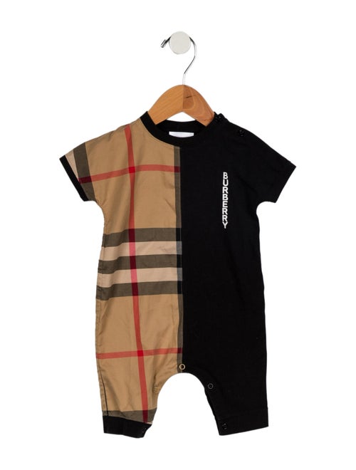 Burberry Infants' Checkprint Short Sleeve One Piece