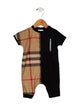 Burberry Infants' Checkprint Short Sleeve One Piece