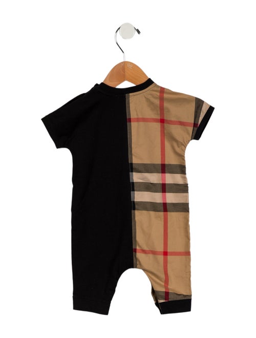 Burberry Infants' Checkprint Short Sleeve One Piece