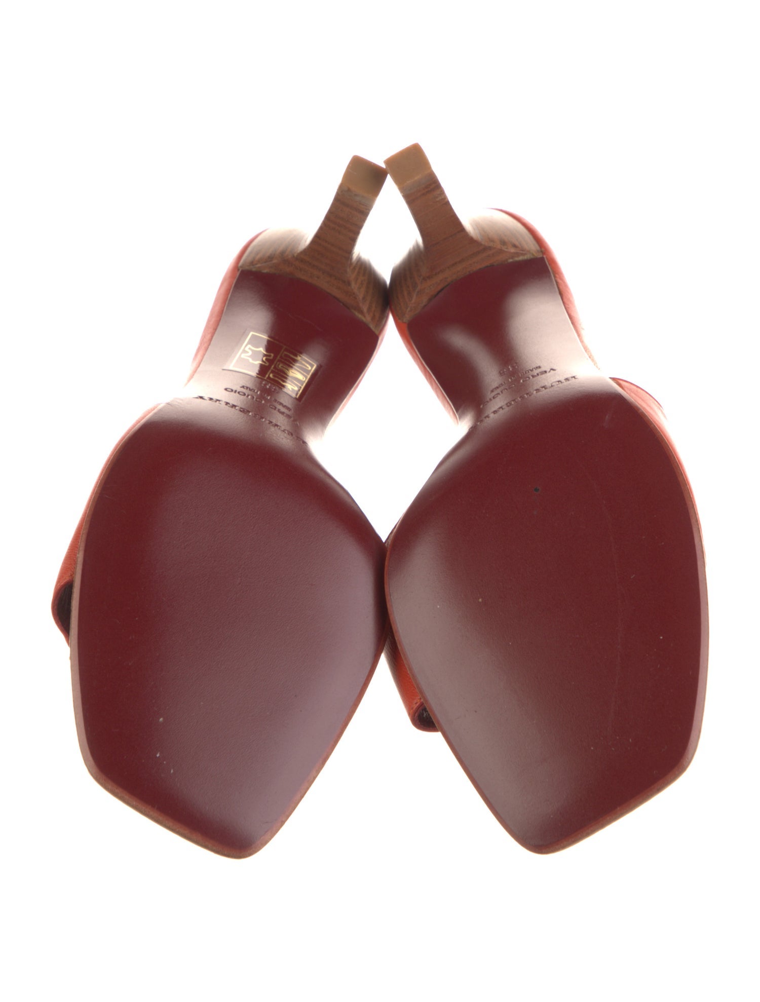 Burberry Leather Studded Accents Slides