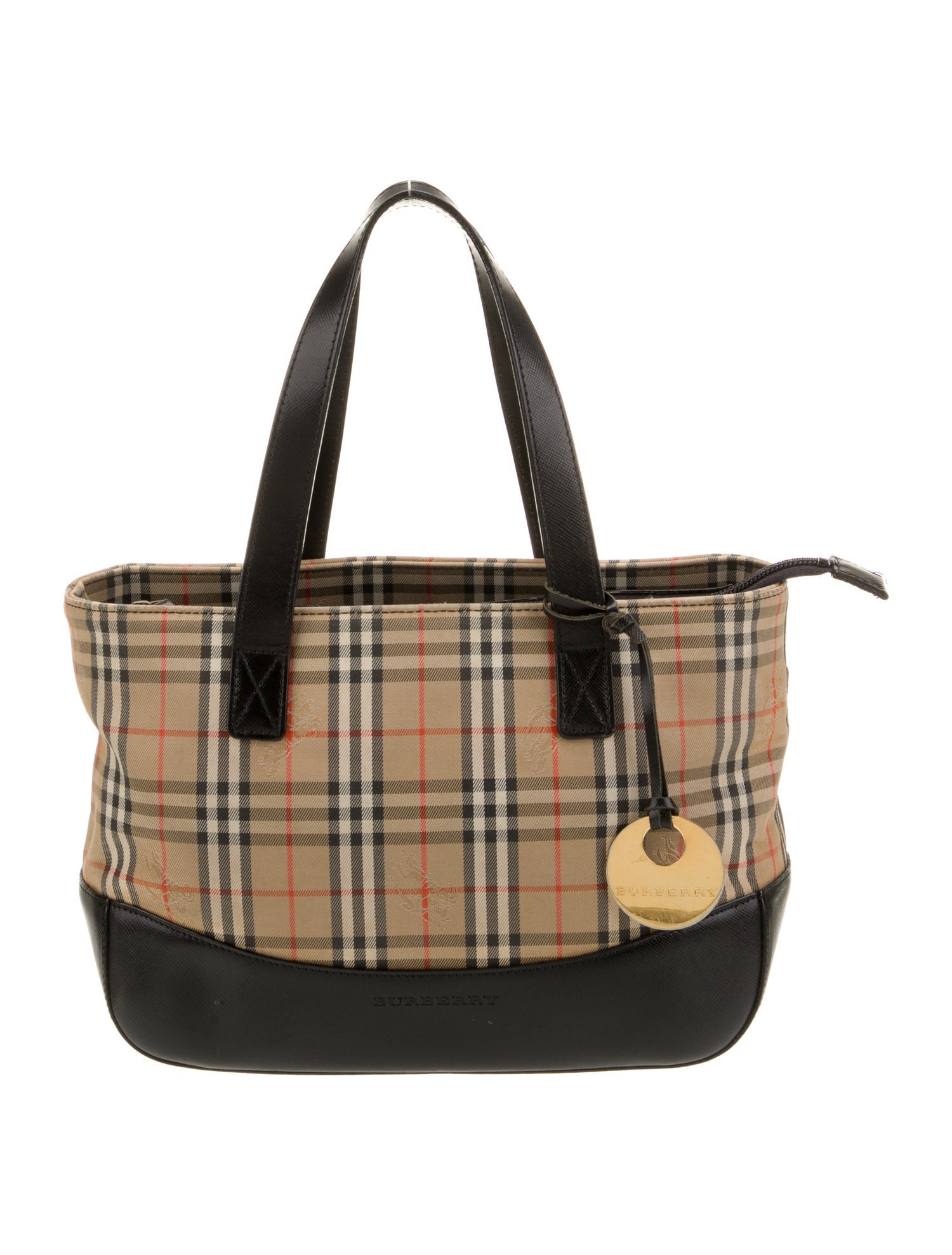 Burberry Haymarket Check Top Handle Bag