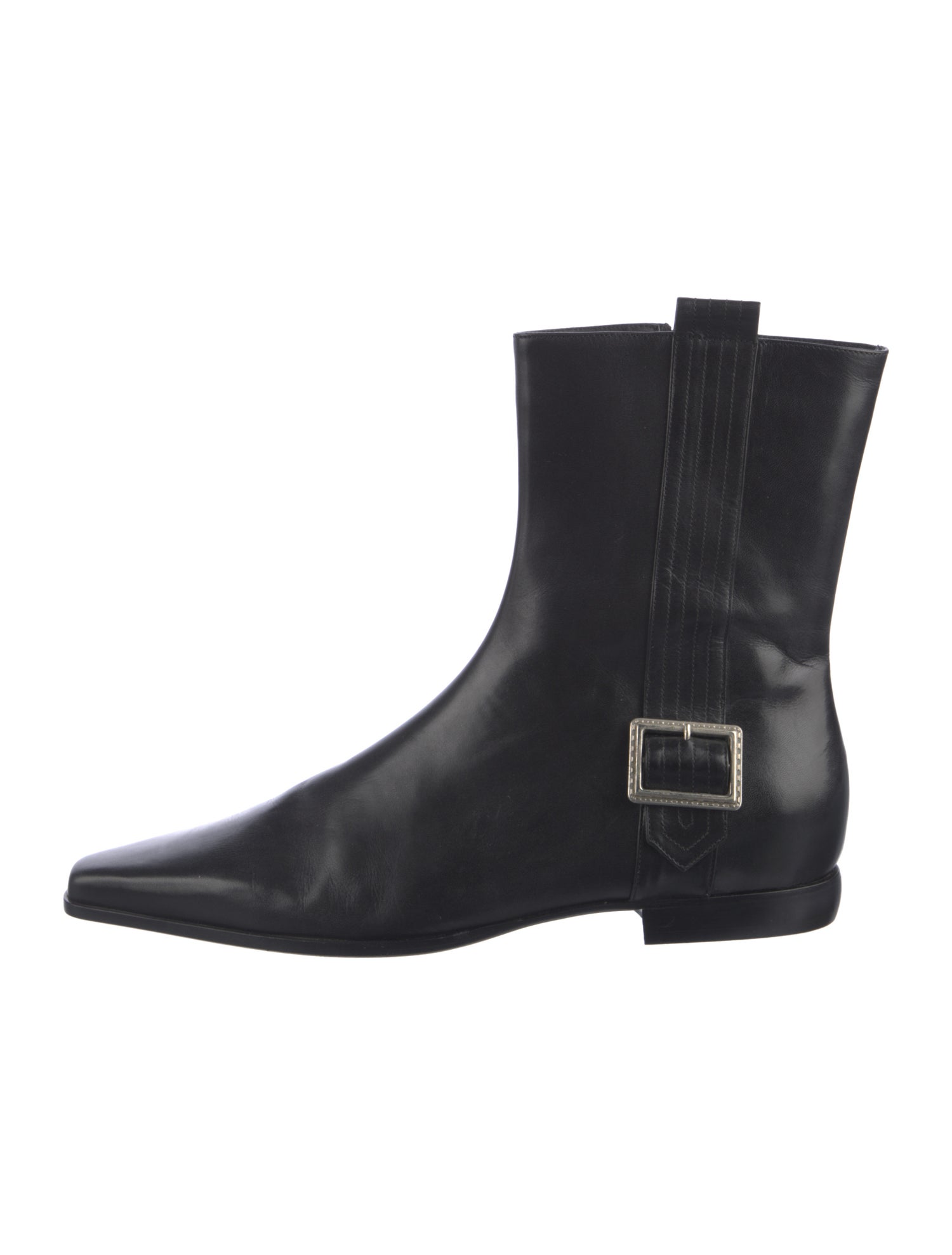 Burberry Leather Moto Boots