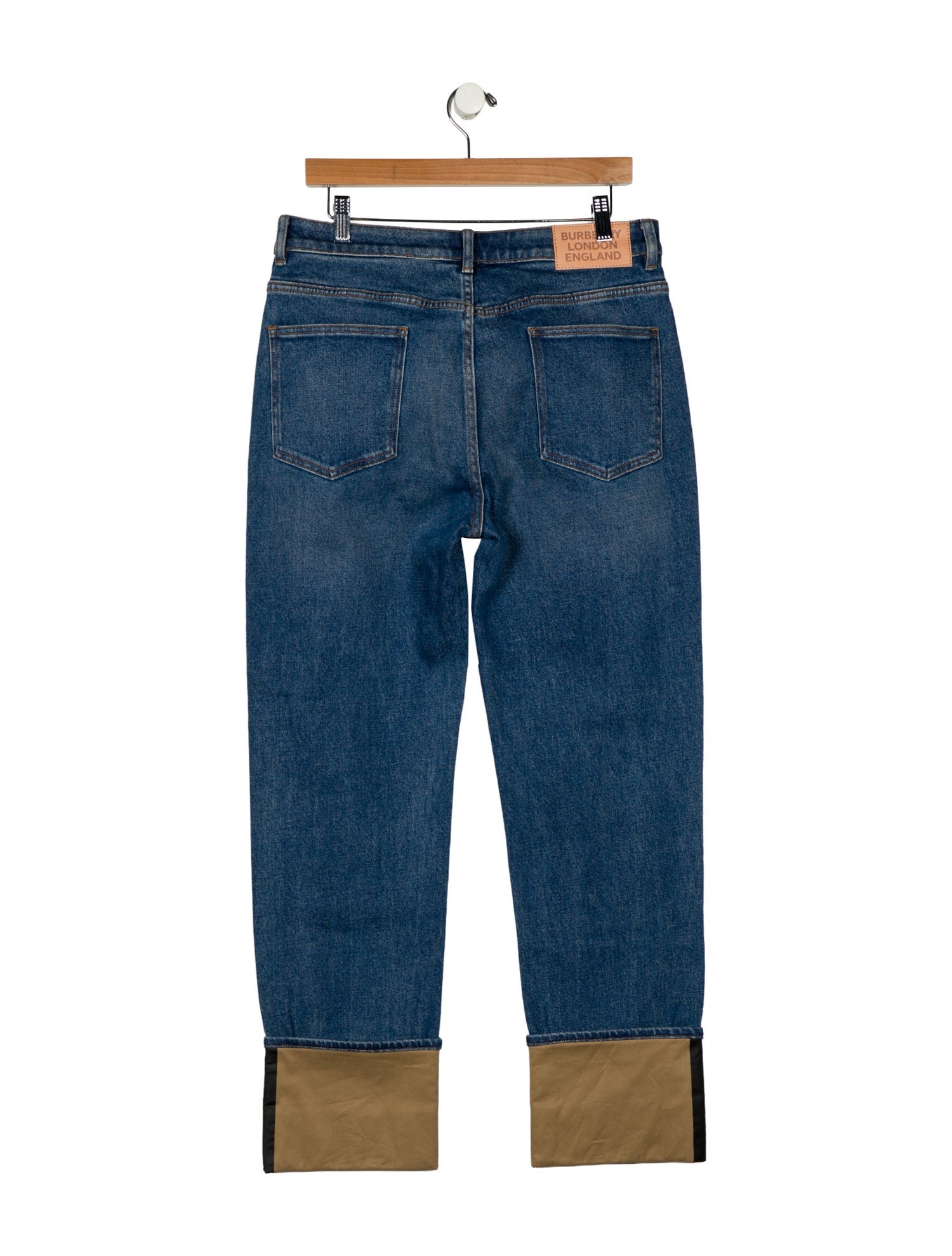 Burberry Mid-Rise Wide Leg Jeans