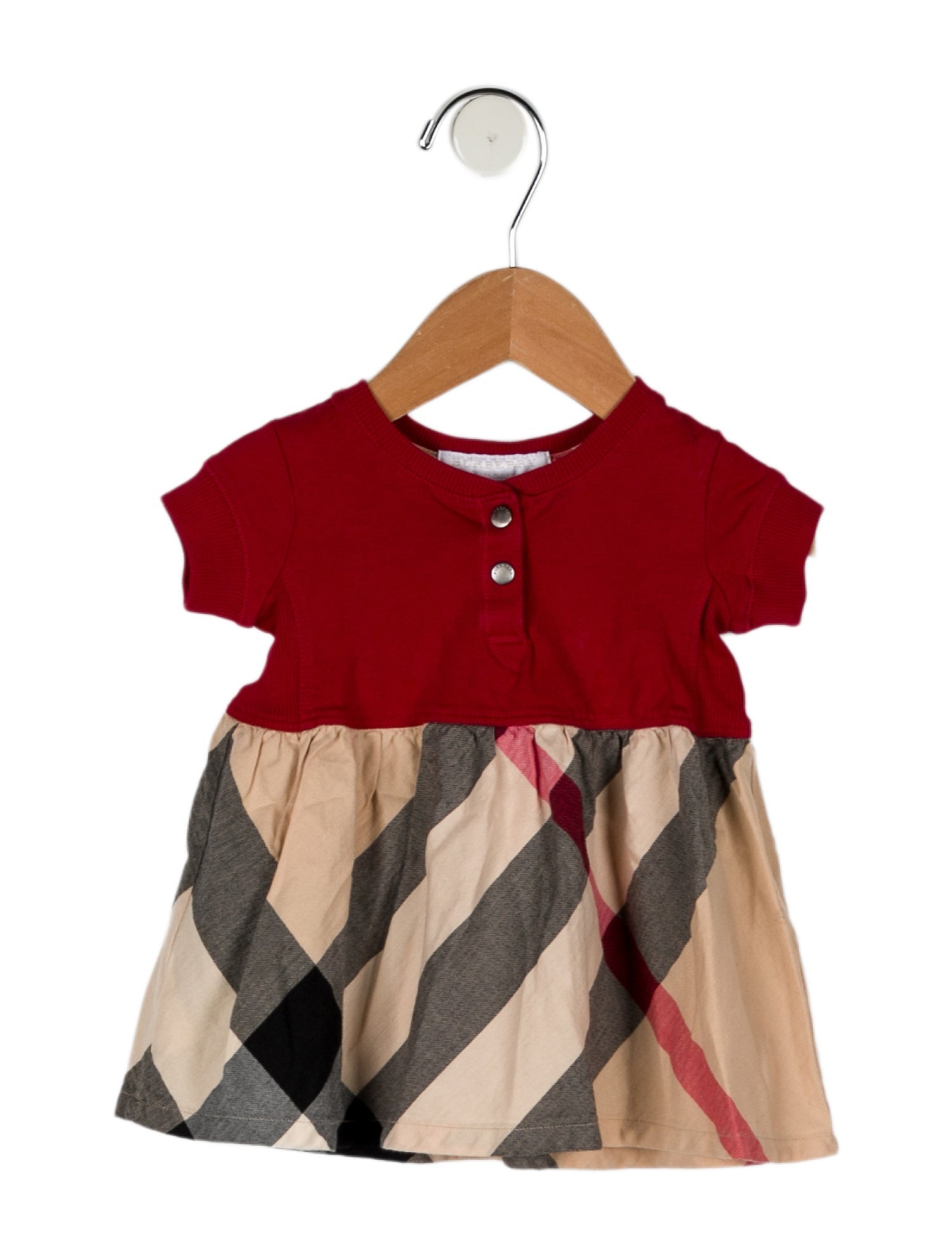 Burberry Girls' Short Sleeve Printed Dress