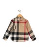 Burberry Boys' Patterned Long Sleeve Button Up