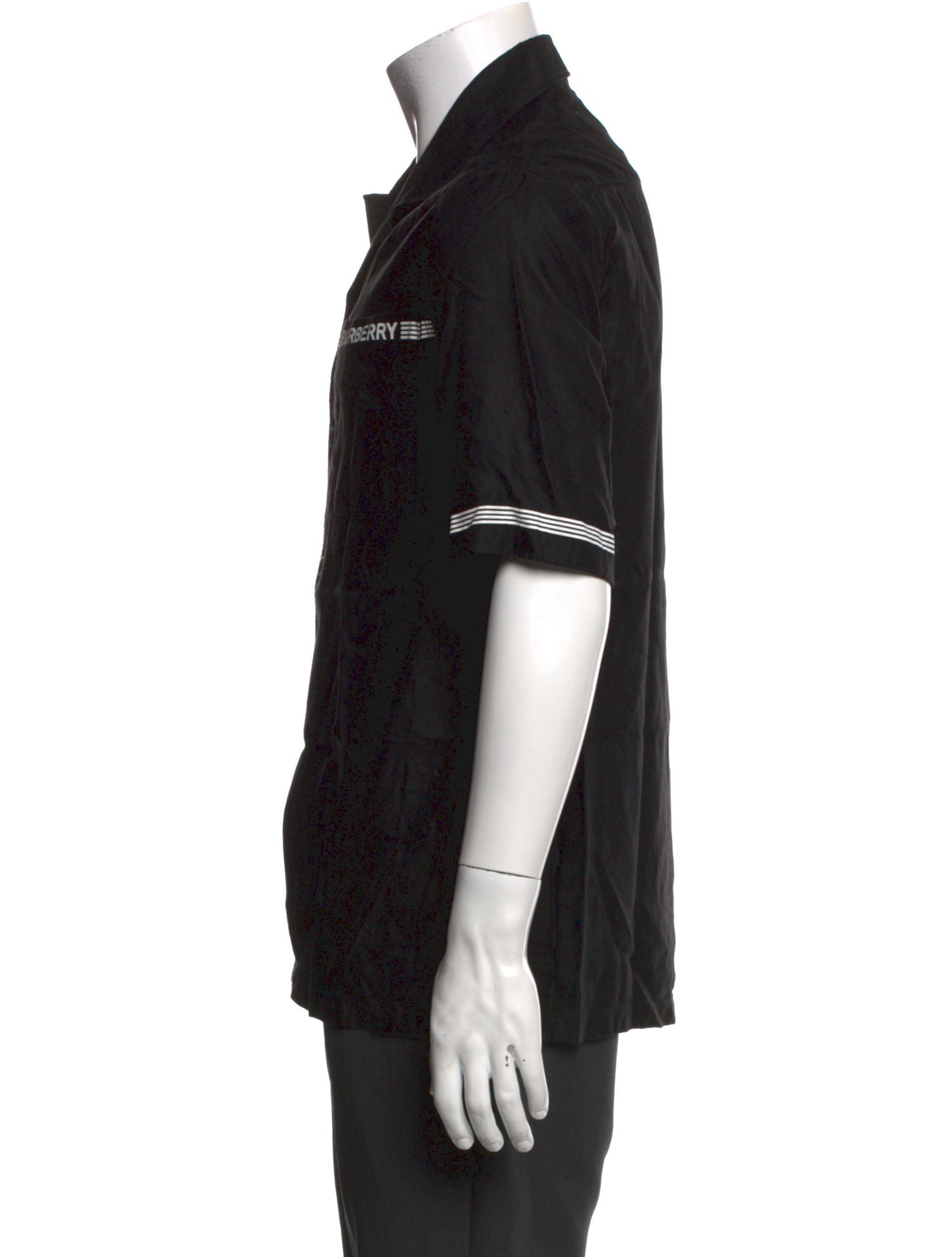 Burberry Striped Short Sleeve Shirt