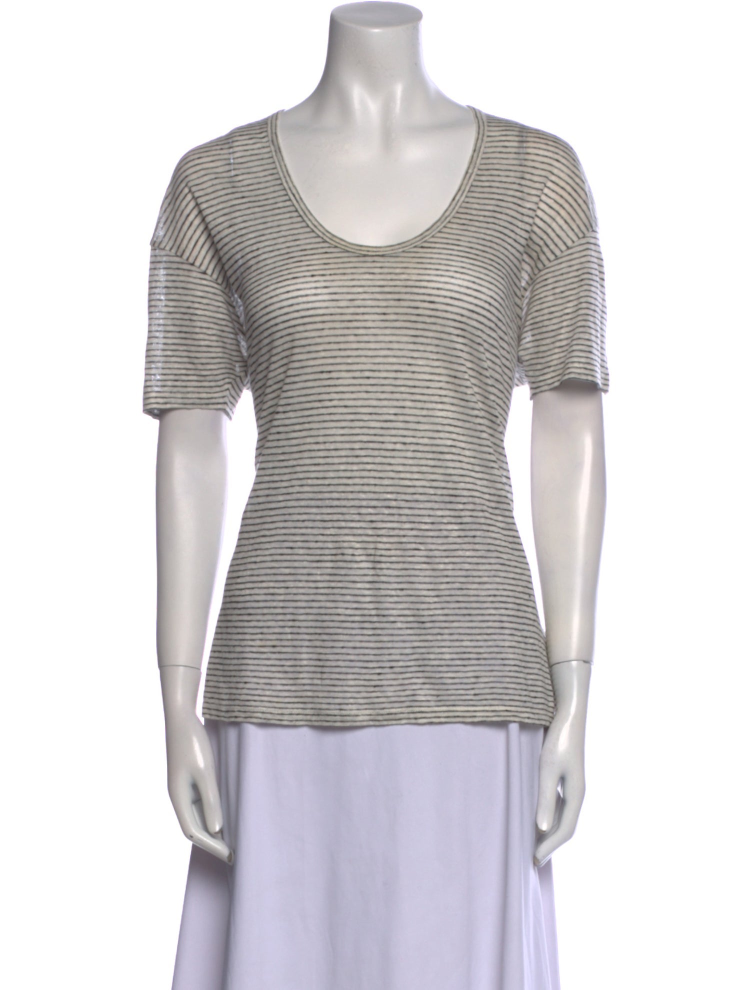 Burberry Linen Striped T-Shirt