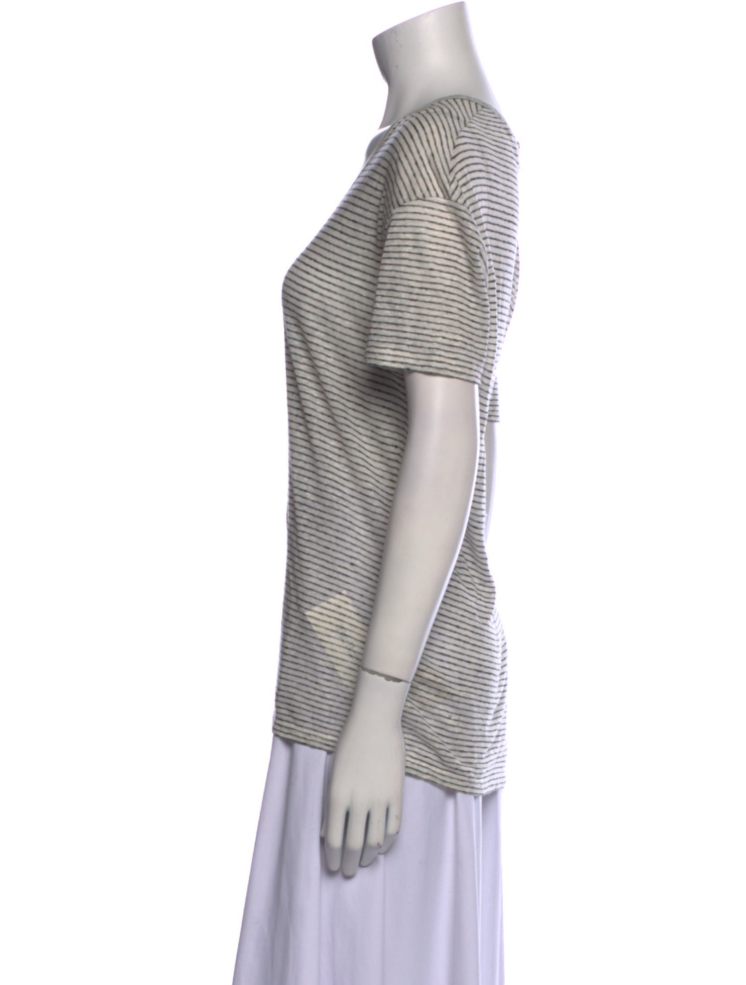 Burberry Linen Striped T-Shirt