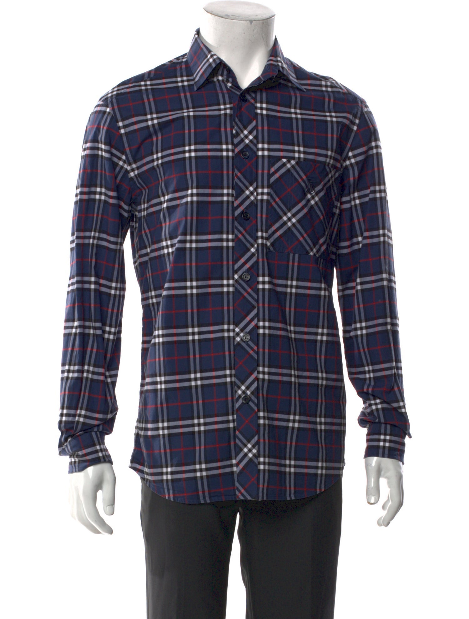 Burberry House Check Pattern Long Sleeve Shirt