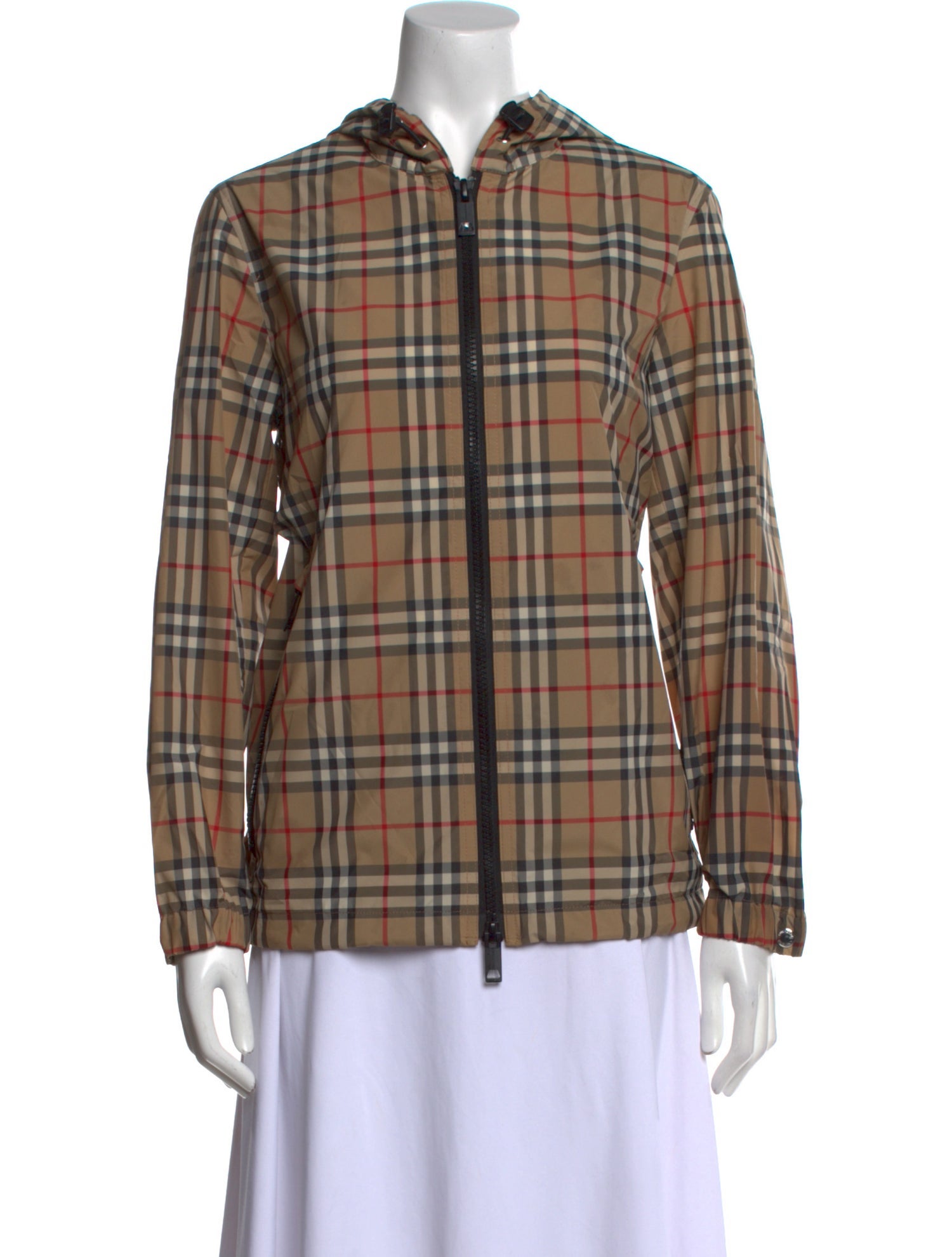 Burberry Plaid Print Blazer