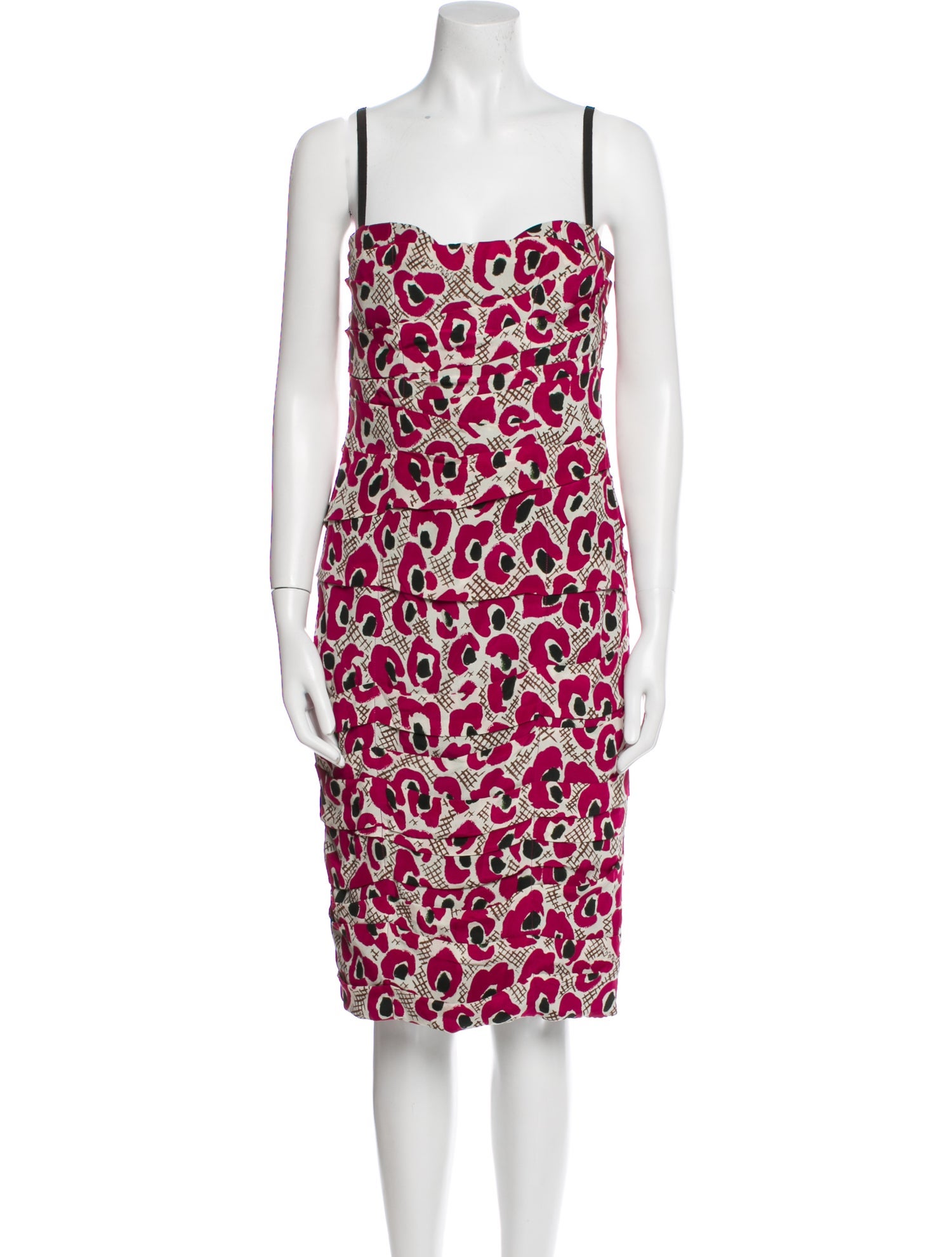 Burberry Silk Knee-Length Dress