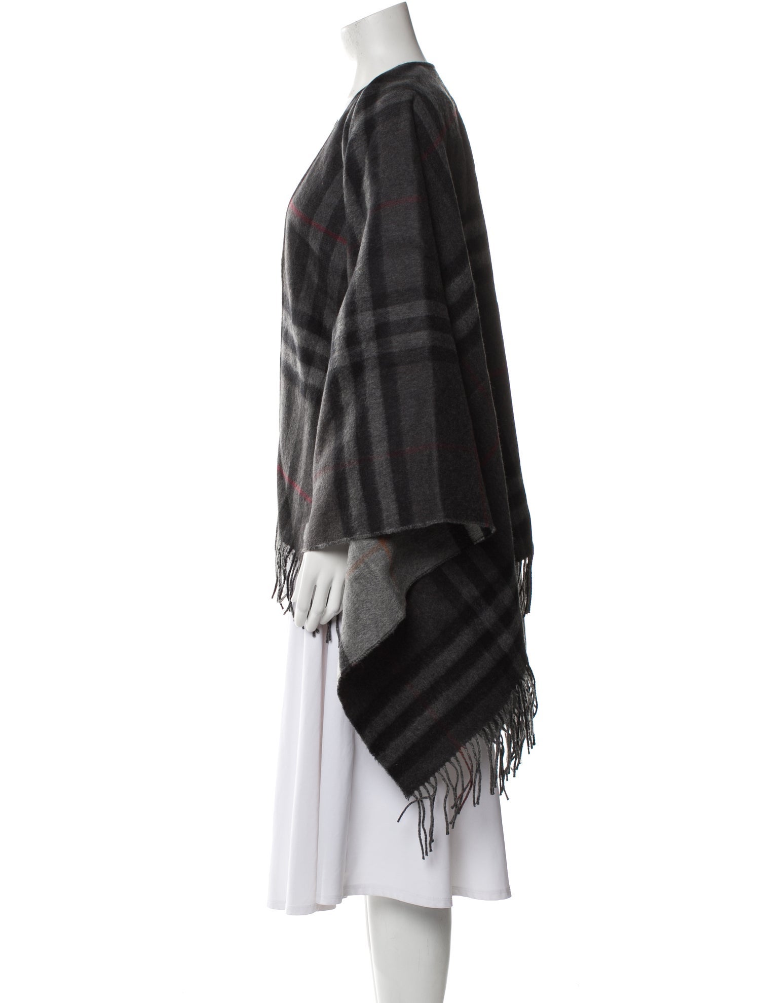 Burberry Wool Nova Check Pattern Shawl w/ Tags