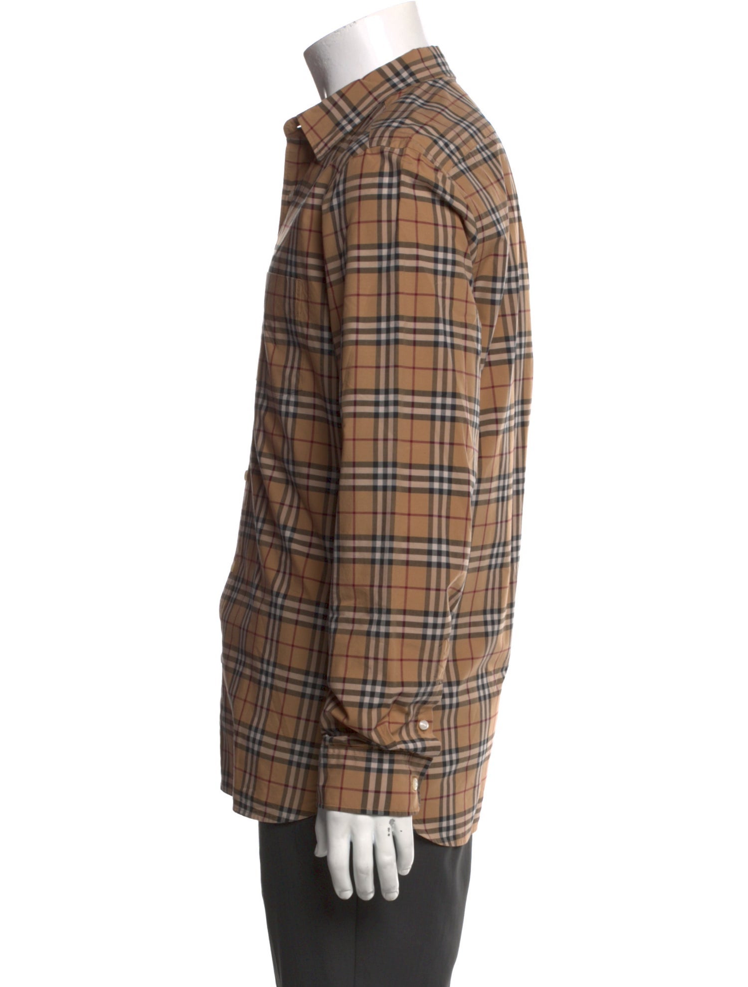 Burberry House Check Pattern Long Sleeve Dress Shirt