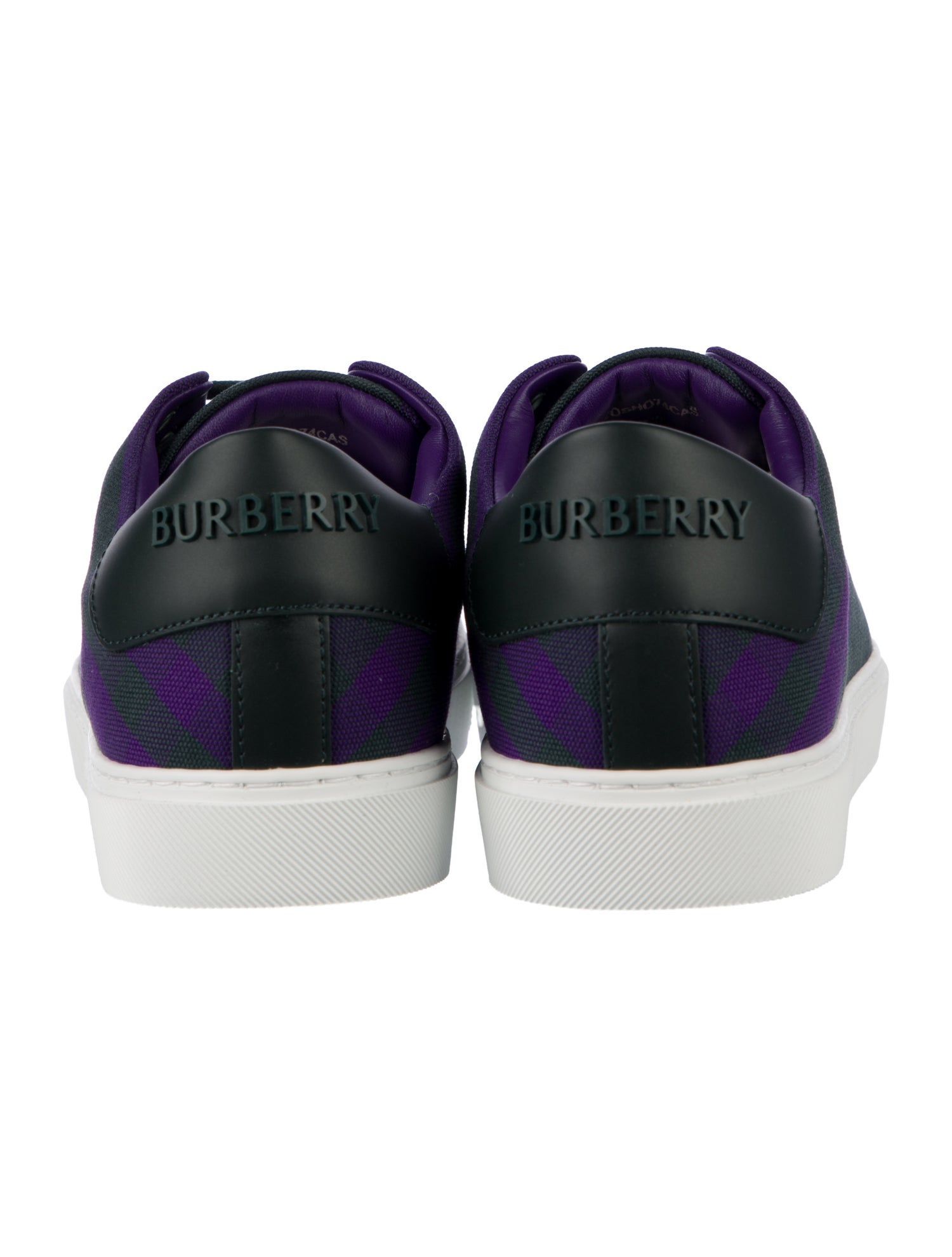 Burberry Exploded Check Pattern Canvas Sneakers