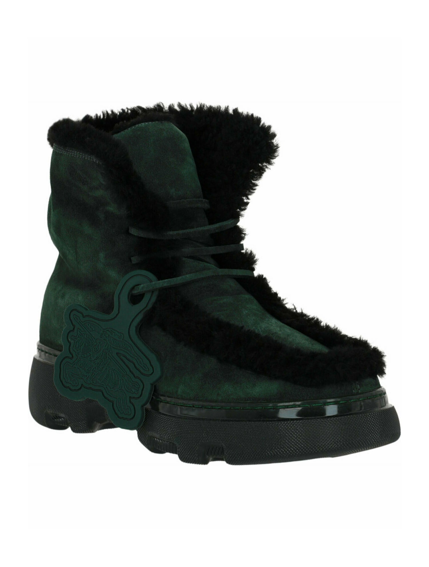 Burberry Calf Leather Lace-Up Boots w/ Tags