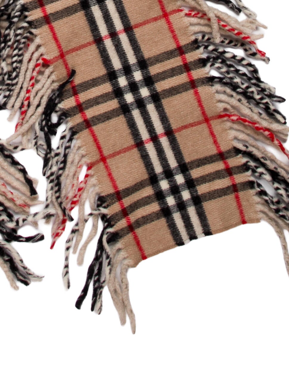 Burberry Cashmere Nova Check Pattern Scarf