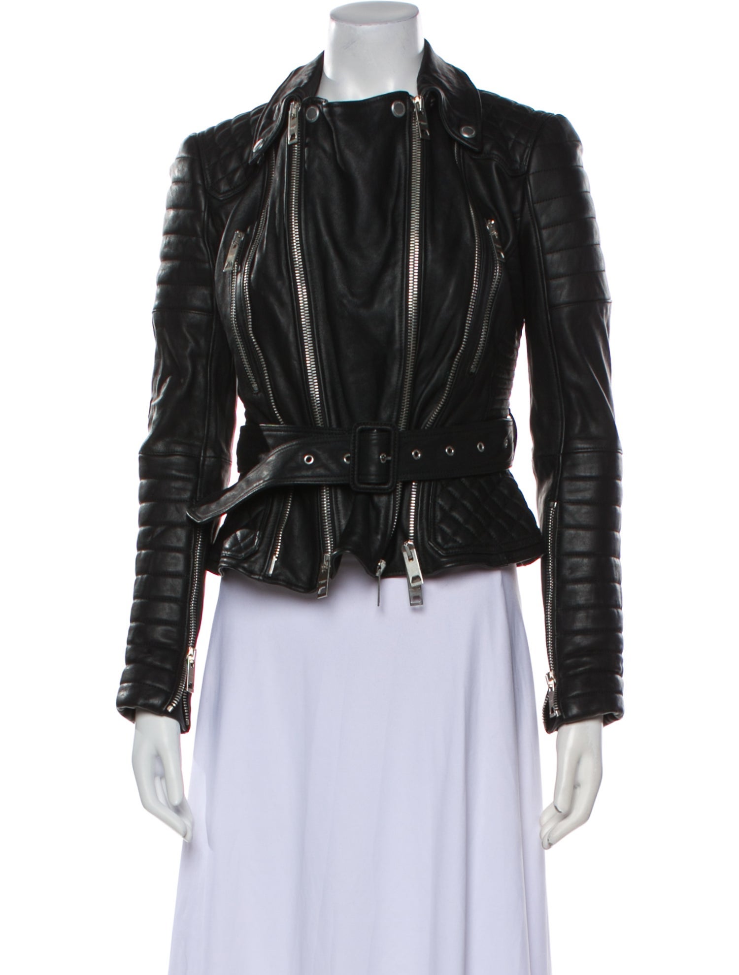 Burberry Leather Biker Jacket