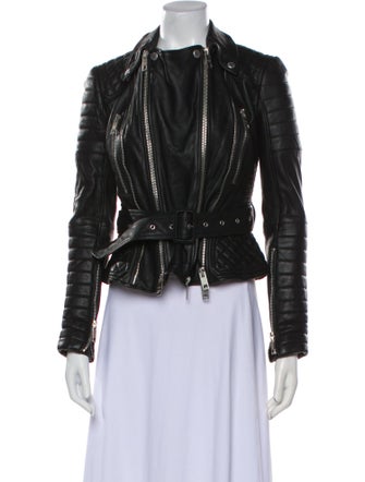 Burberry Leather Biker Jacket