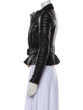 Burberry Leather Biker Jacket