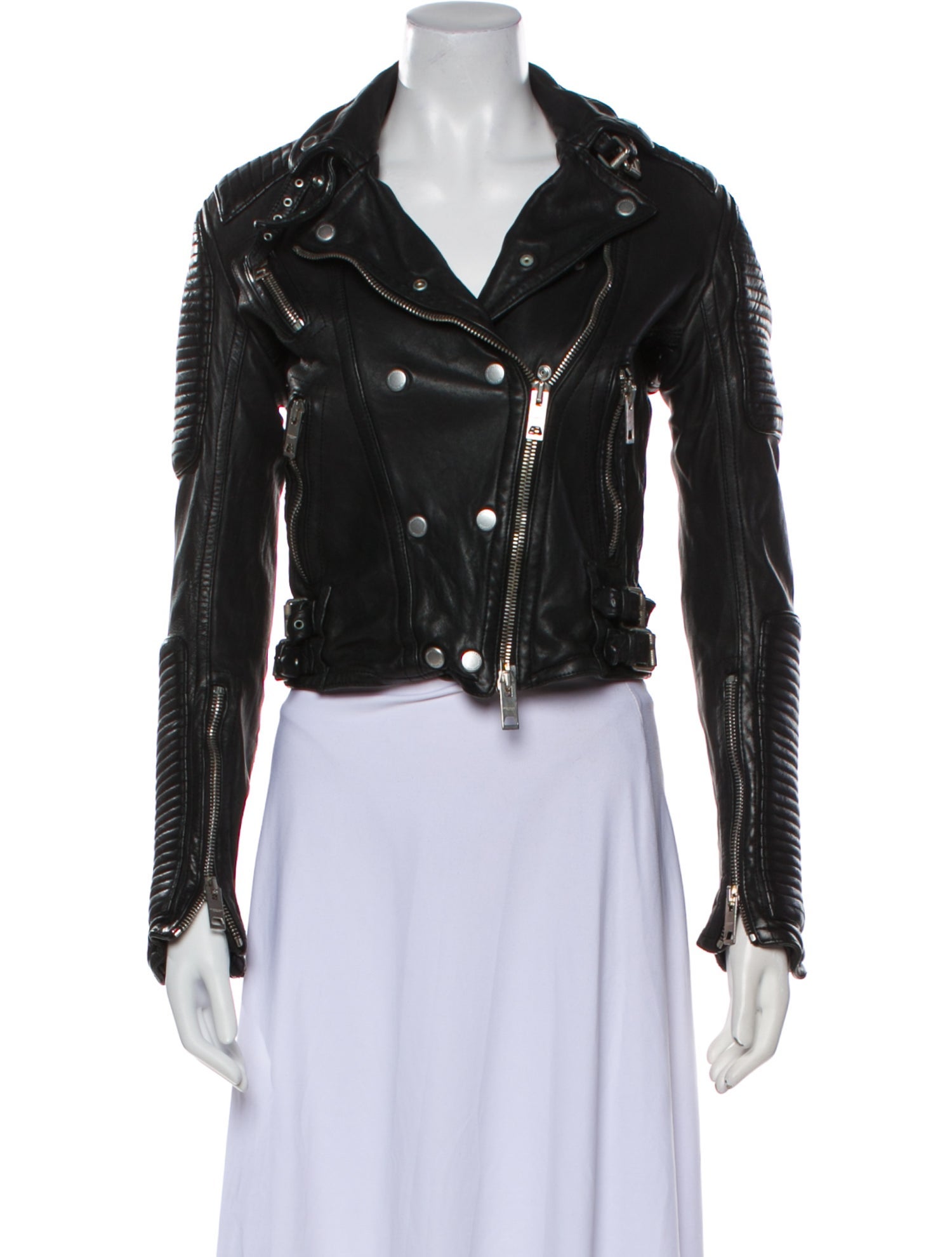 Burberry Leather Biker Jacket