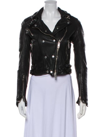 Burberry Leather Biker Jacket