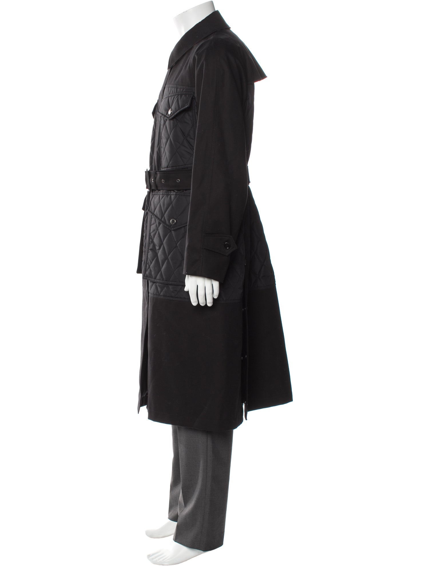 Burberry Nova Check Pattern Trench Coat