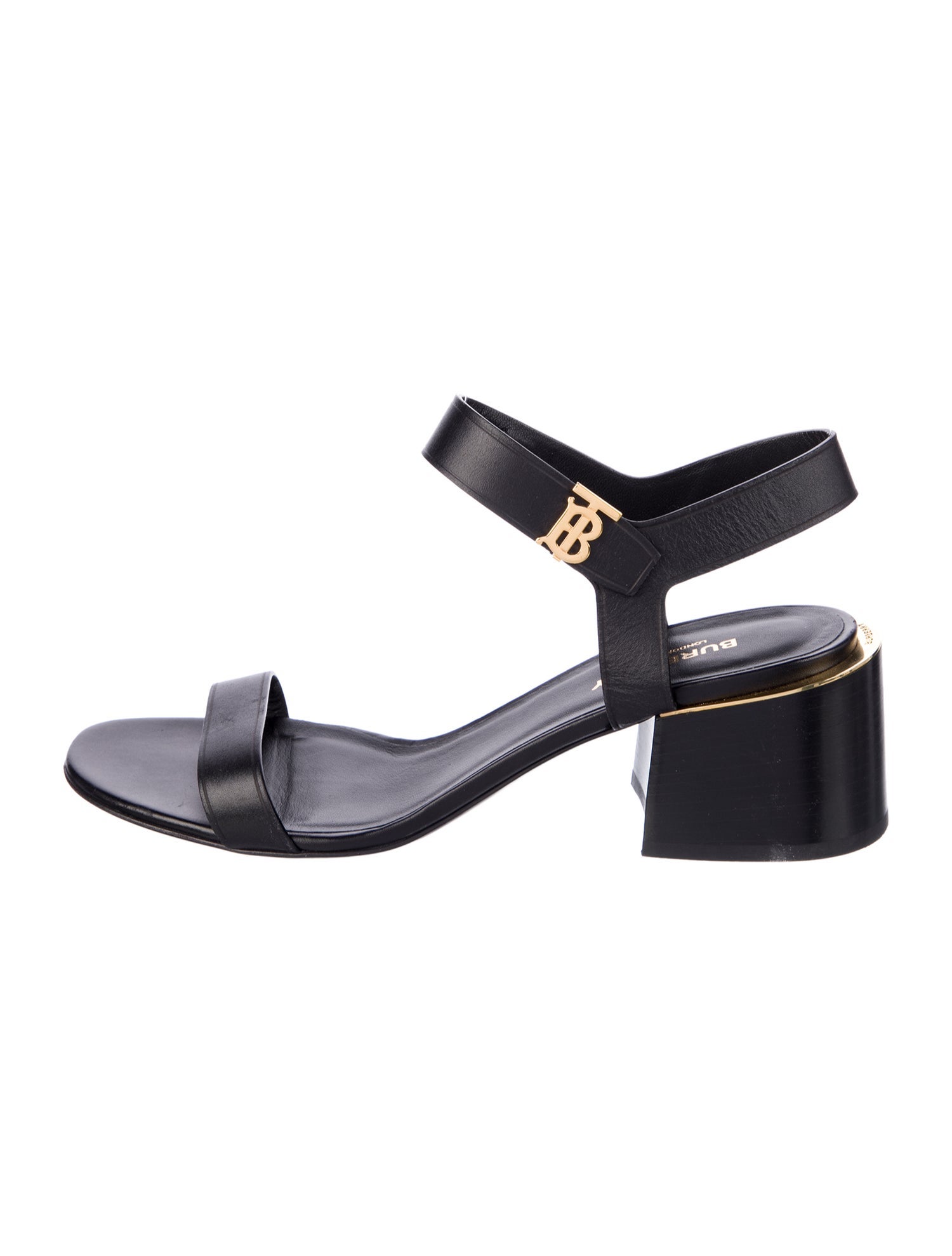 Burberry TB Monogram Leather Sandals