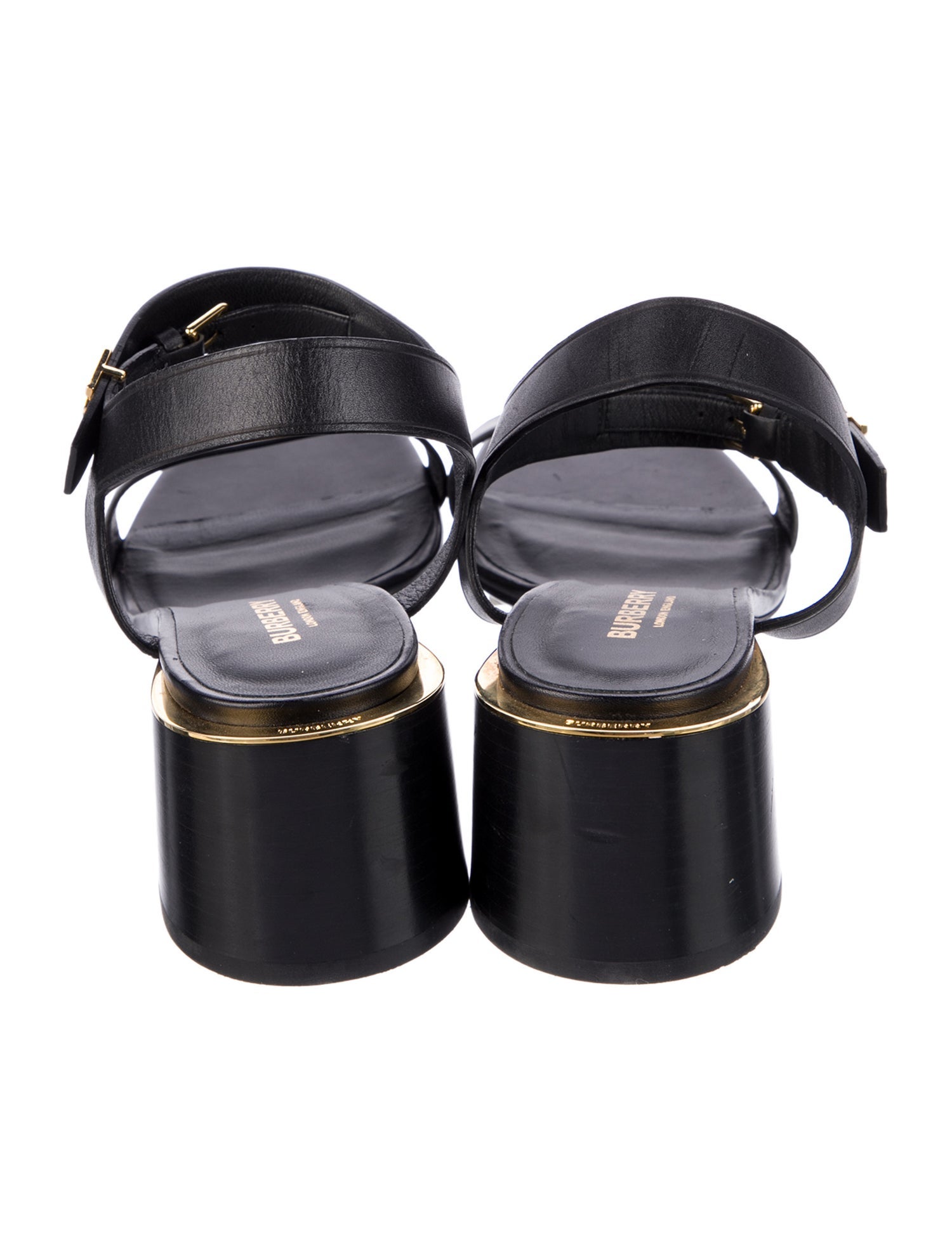 Burberry TB Monogram Leather Sandals