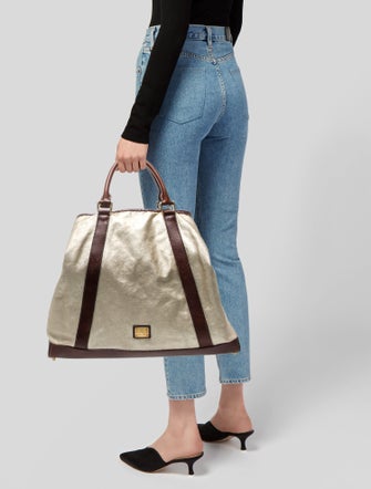 Burberry Prorsum Canvas Bucket Bag