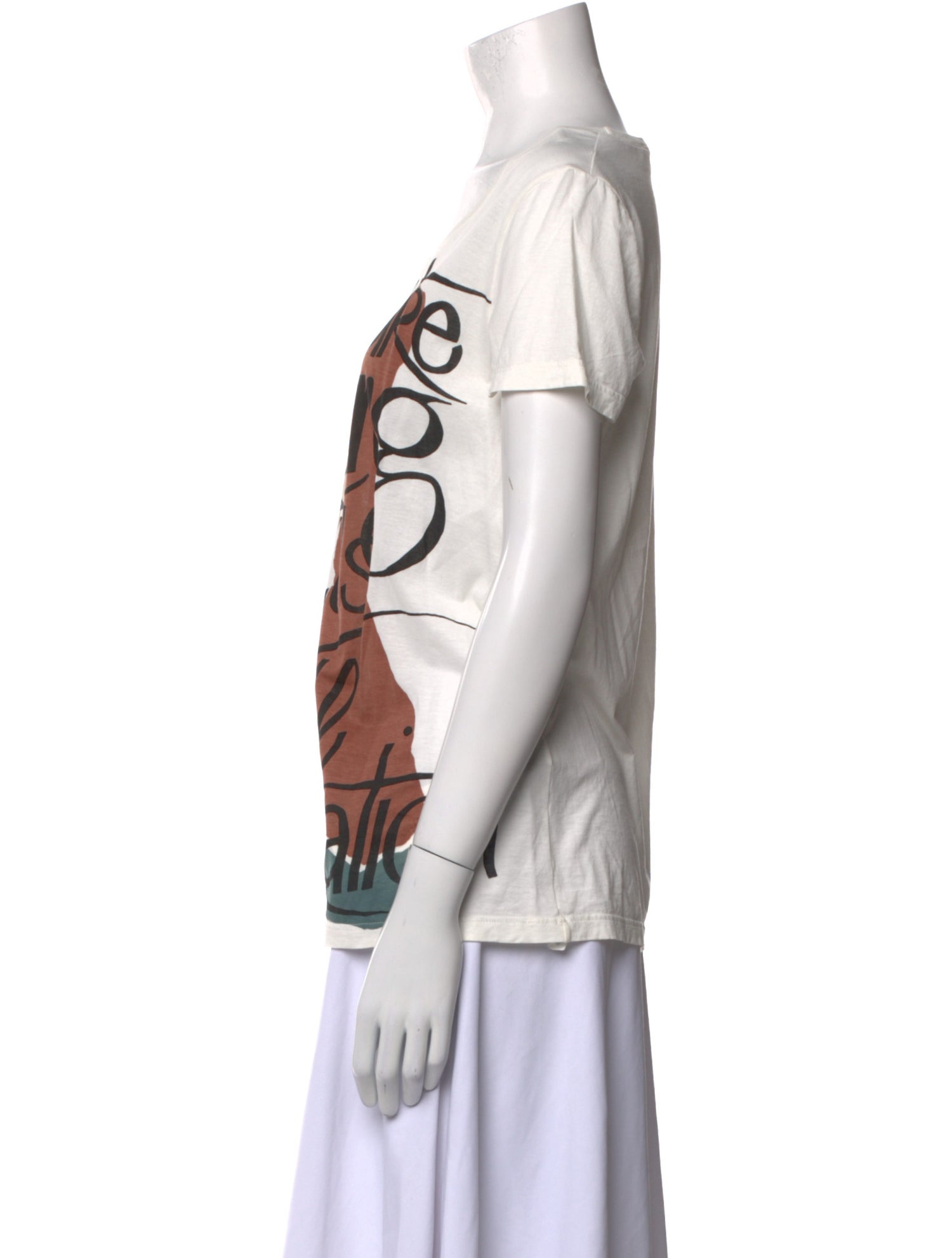 Burberry Prorsum Graphic Print Scoop Neck T-Shirt