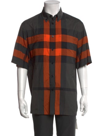 Burberry Exploded Check Pattern Short Sleeve Shirt