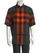 Burberry Exploded Check Pattern Short Sleeve Shirt