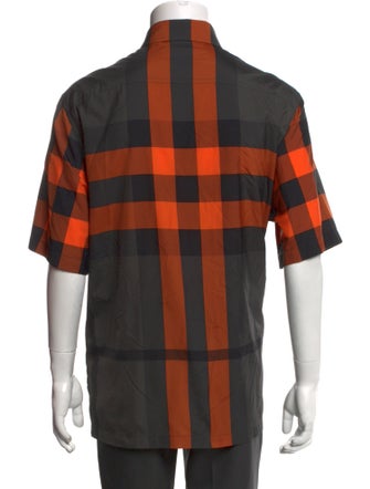 Burberry Exploded Check Pattern Short Sleeve Shirt